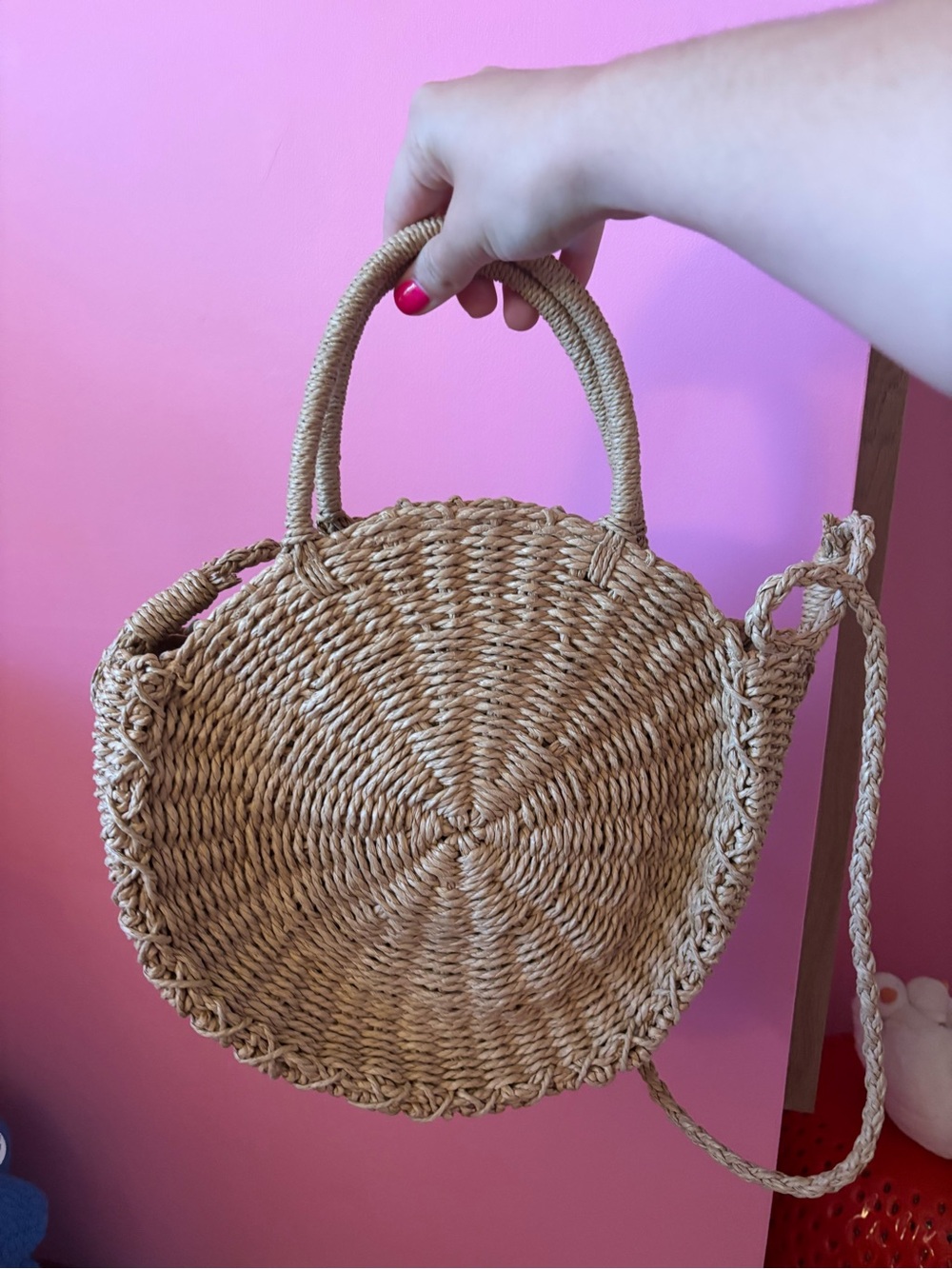 Woven Round Purse